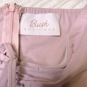 Blush boutique off the shoulder keyhole dress